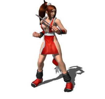 拳王不知火舞SU模型下载_sketchup草图大师SKP模型