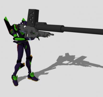 现代高达机器人SU模型下载_sketchup草图大师SKP模型