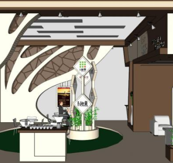 工业展厅su模型下载_sketchup草图大师SKP模型