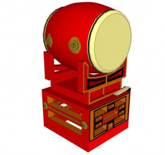 锣鼓su模型下载_sketchup草图大师SKP模型