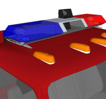 警灯su模型下载_sketchup草图大师SKP模型
