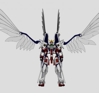 现代人形高达SU模型下载_sketchup草图大师SKP模型