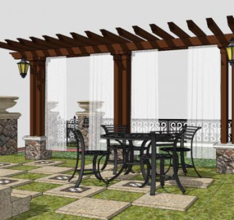 环艺景观植物su模型下载_sketchup草图大师SKP模型