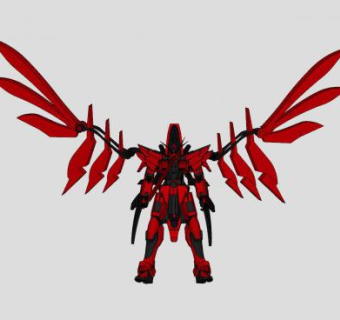 现代飞行机体高达SU模型下载_sketchup草图大师SKP模型