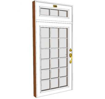 卫生间的门su模型下载_sketchup草图大师SKP模型