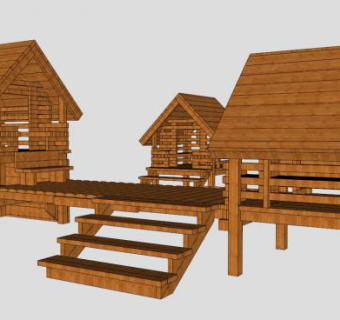 儿童房子su模型下载_sketchup草图大师SKP模型