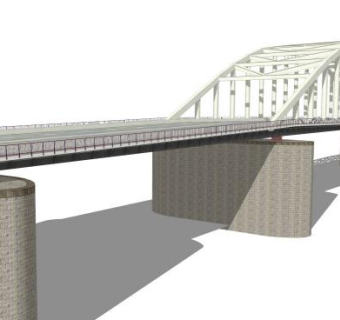 平板桥su模型下载_sketchup草图大师SKP模型