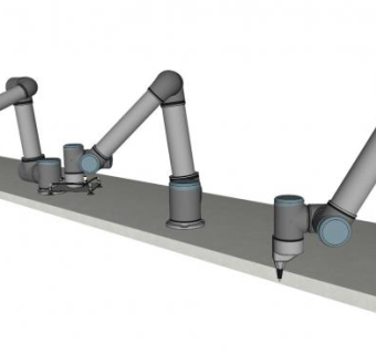 机械手臂SU模型下载_sketchup草图大师SKP模型