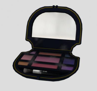 女士化妆盒SU模型下载_sketchup草图大师SKP模型