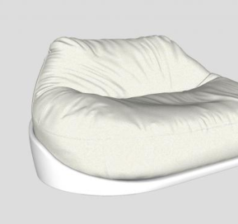 单座软沙发家具SU模型下载_sketchup草图大师SKP模型