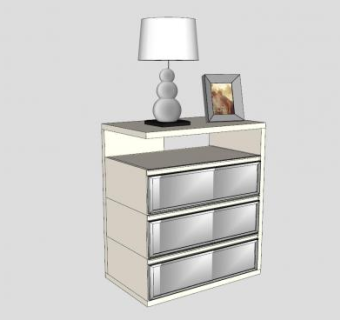 床头柜SU模型下载_sketchup草图大师SKP模型