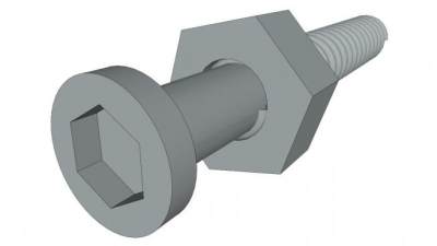 内六角螺丝su模型下载_sketchup草图大师SKP模型