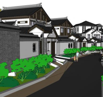 农村题材su模型下载_sketchup草图大师SKP模型