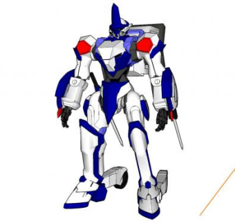 机动战士高达机体SU模型下载_sketchup草图大师SKP模型