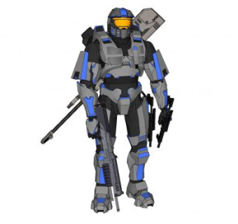 现代高达人物SU模型下载_sketchup草图大师SKP模型