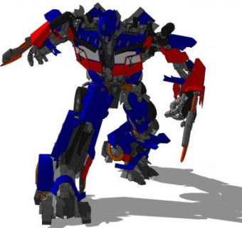 擎天柱SU模型下载_sketchup草图大师SKP模型