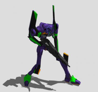 EVA初号机机体sketchup模型下载_sketchup草图大师SKP模型