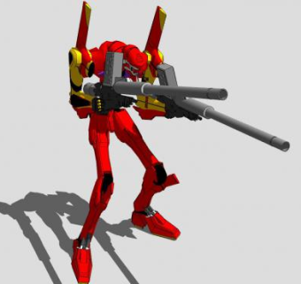 EVA二号机机体SU模型下载_sketchup草图大师SKP模型