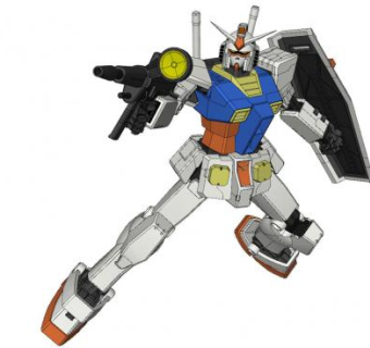 高达机器人形态SU模型下载_sketchup草图大师SKP模型