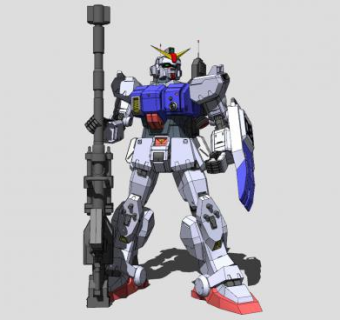 现代人形高达sketchup模型下载_sketchup草图大师SKP模型