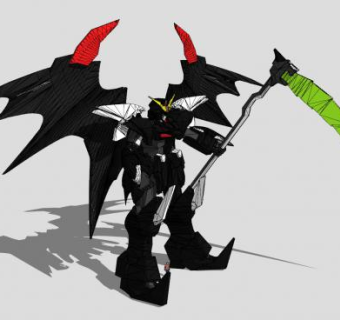 高达敢达机体SU模型下载_sketchup草图大师SKP模型