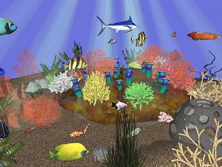 海洋类生物su模型下载_sketchup草图大师SKP模型