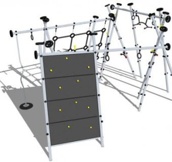 儿童攀岩墙SU模型下载_sketchup草图大师SKP模型