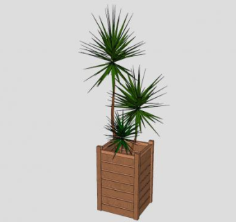 植物箱SU模型下载_sketchup草图大师SKP模型