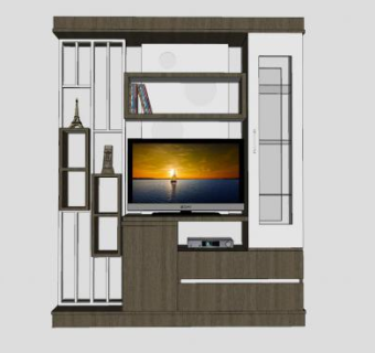 仙人球陶瓷盆栽SU模型下载_sketchup草图大师SKP模型