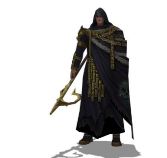 斗篷游戏男子SU模型下载_sketchup草图大师SKP模型