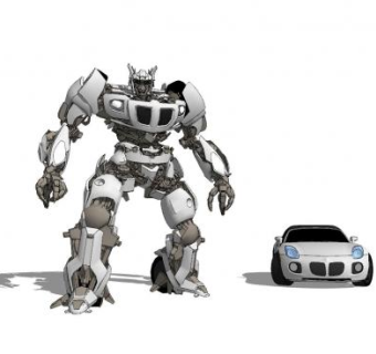 变形金刚爵士SU模型下载_sketchup草图大师SKP模型