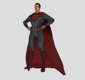 超人人物SU模型下载_sketchup草图大师SKP模型