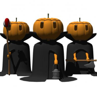 南瓜人SU模型下载_sketchup草图大师SKP模型