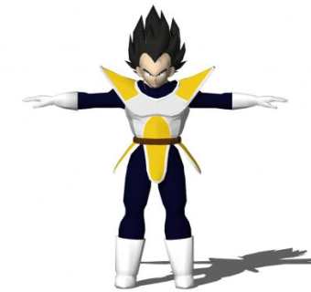 七龙珠贝吉塔SU模型下载_sketchup草图大师SKP模型