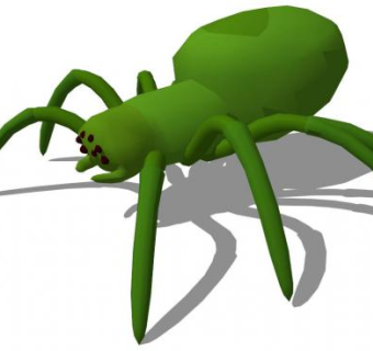 大蜘蛛雕塑su模型下载_sketchup草图大师SKP模型