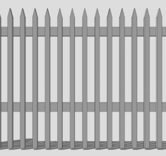 栅栏的su模型下载_sketchup草图大师SKP模型