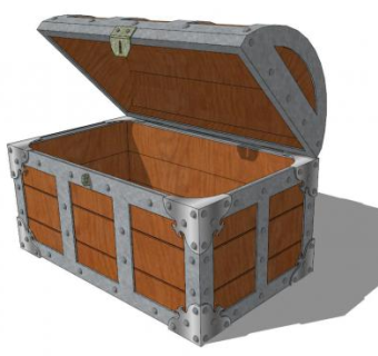 宝箱su模型下载_sketchup草图大师SKP模型