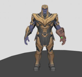 灭霸人物SU模型下载_sketchup草图大师SKP模型