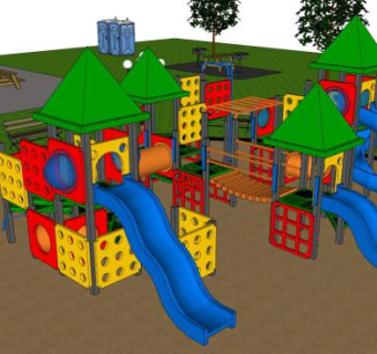亲子游乐su模型下载_sketchup草图大师SKP模型