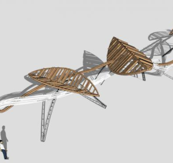 叶子造型su模型下载_sketchup草图大师SKP模型