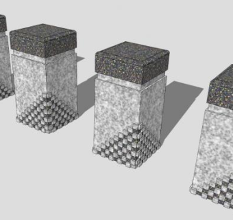 石墩子SU模型下载_sketchup草图大师SKP模型