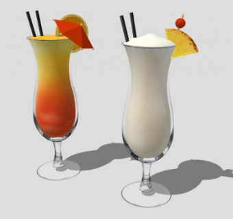 饮料杯子su模型下载_sketchup草图大师SKP模型