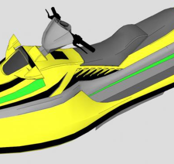水上摩托SU模型下载_sketchup草图大师SKP模型