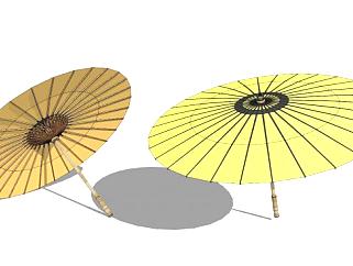 古代<em>油纸</em>伞雨伞su模型下载_sketchup草图大师SKP模型