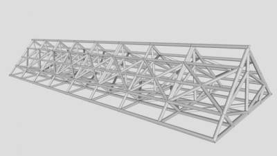 桁架结构的su模型下载_sketchup草图大师SKP模型