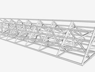 桁架结构的su模型下载_sketchup草图大师SKP模型