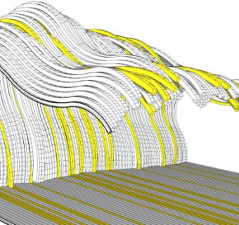 海浪雕塑su模型下载_sketchup草图大师SKP模型
