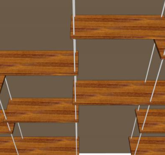 柚木板su模型下载_sketchup草图大师SKP模型