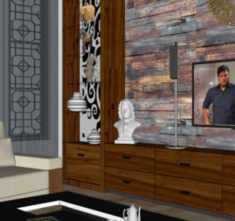 豪华欧式风格客厅sketchup模型下载_sketchup草图大师SKP模型