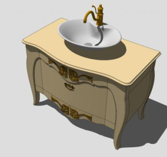 卫浴柜子SU模型下载_sketchup草图大师SKP模型